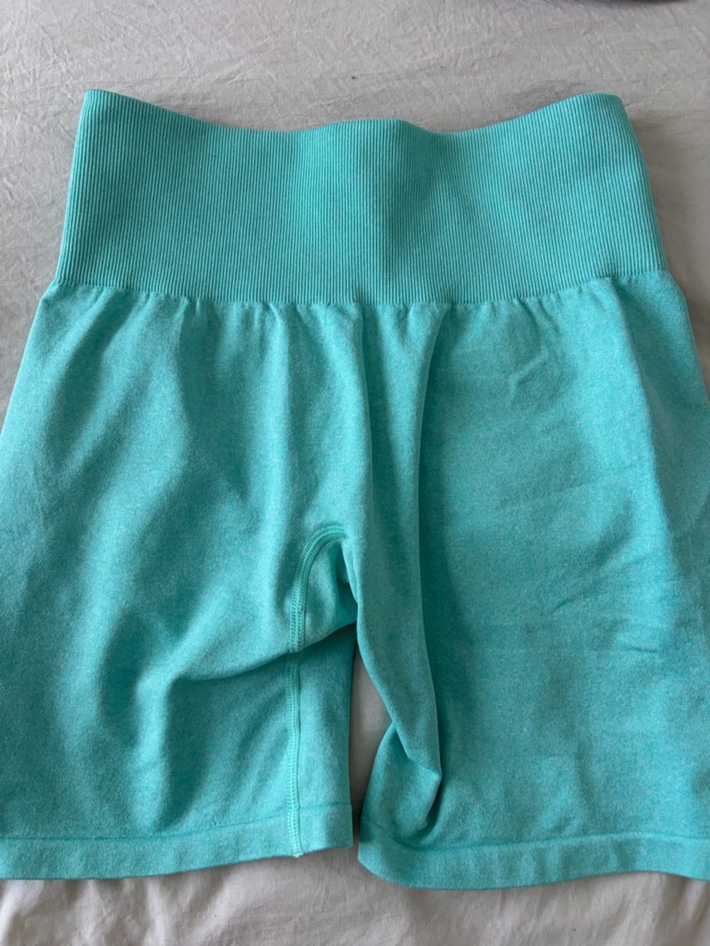 NVGTN Teal High-Waist Athletic Bike Shorts